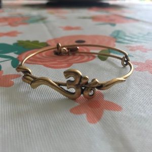 SOLD - ALEX AND ANI OM BANGLE BRACELET
